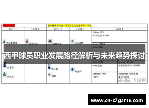 西甲球员职业发展路径解析与未来趋势探讨
