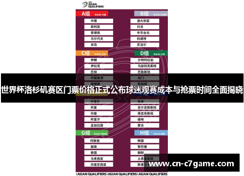 世界杯洛杉矶赛区门票价格正式公布球迷观赛成本与抢票时间全面揭晓